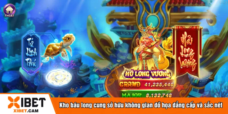 Kho báu long cung sở hữu không gian đồ họa đẳng cấp và sắc nét