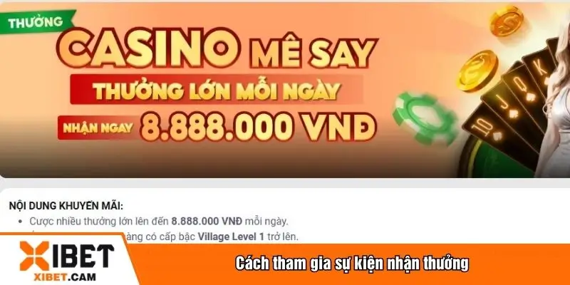Cách tham gia sự kiện nhận thưởng