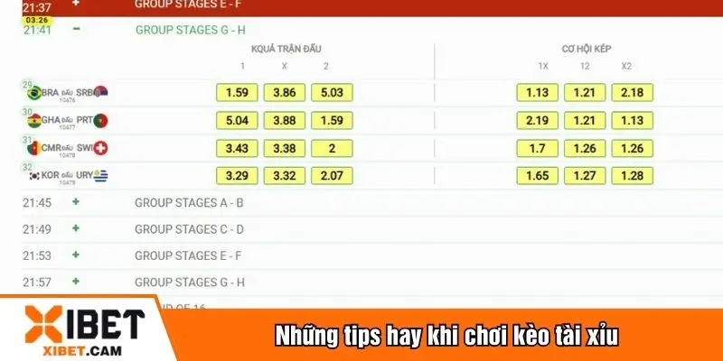 Những mẹo hay khi chơi kèo tài xỉu